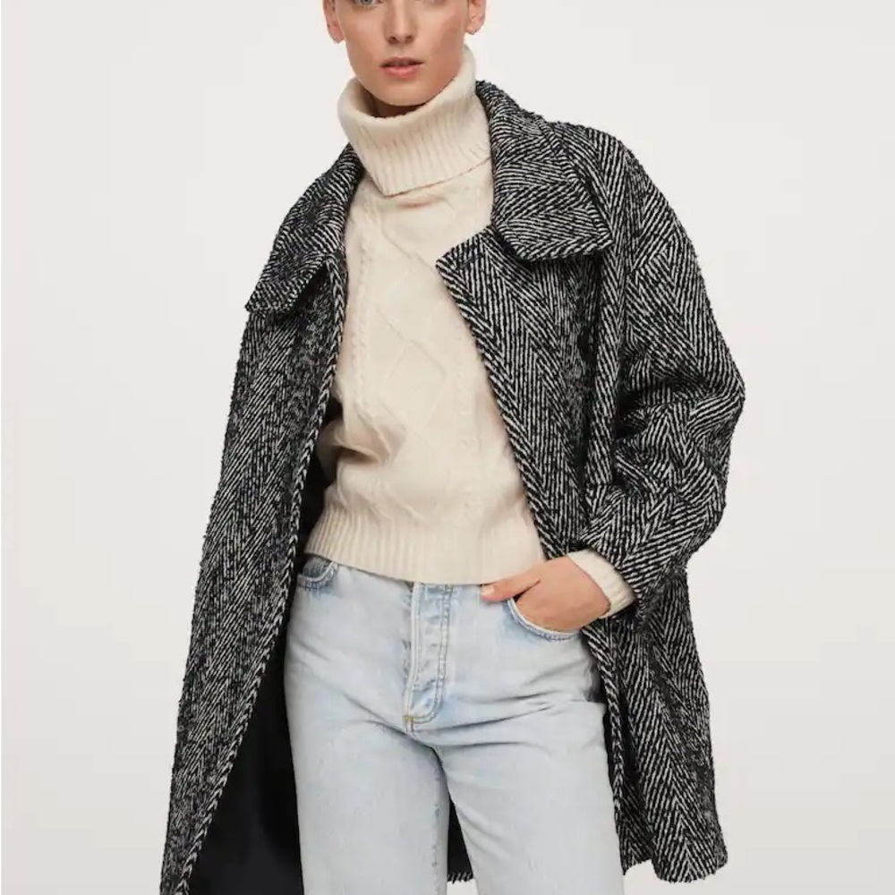 Mango Wool Blend Coat View 4